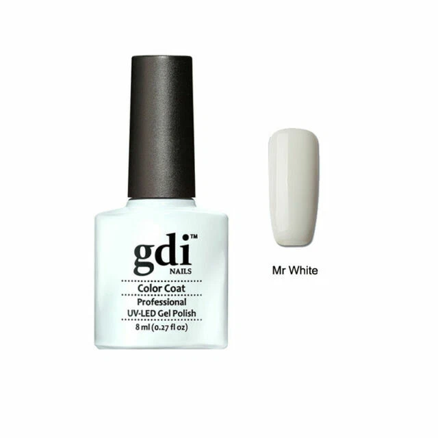 GDi Nails F01 Mr White UV Led Soak Off Gel Nail Polish Varnish 8ml - Crisp White