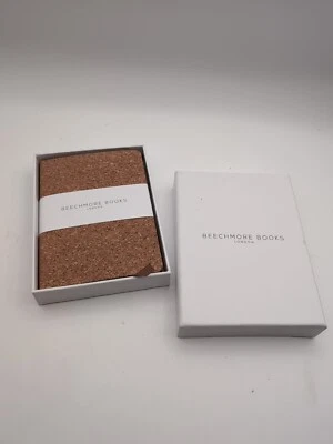 BEECHMORE BOOKS Lined Journal Notebook, 5.8 x 4.1 A6 (Pocket), Cork Cover  - Image 1 of 4