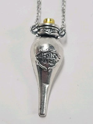 Collar Colgante Botella Poción Harry Potter Tono Plata Felix Felicis Foto 1 de 4