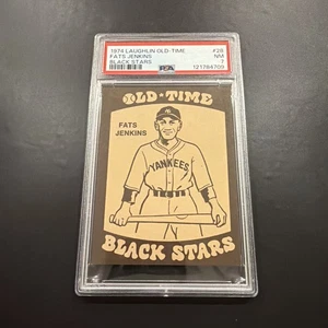 1974 Laughlin Old Time Black Stars Fats Jenkins #28 PSA 7 NM SET BREAK - Picture 1 of 2