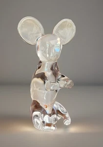 Schmid Italy Crystal Glass Koala Paperweight Figurine 9" 3D Applied Ears - Picture 1 of 9