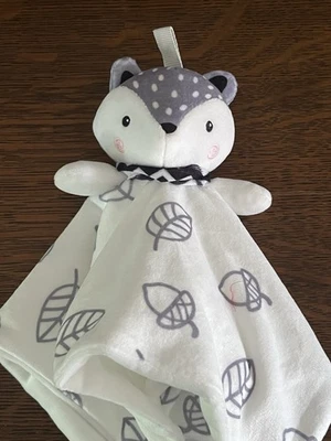 Manta de seguridad nueva sin etiquetas, Baby Lovey, Comfort, Teething - suave, gris y blanco Foto 1 de 4