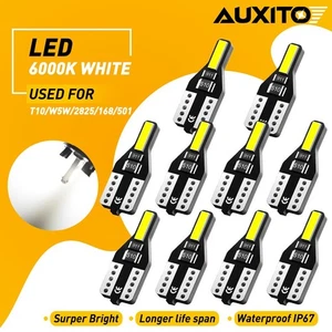 10x Ultra White T10 W5W License LED Plate Light Bulbs 192 168 194 2825 Interior - Picture 1 of 12