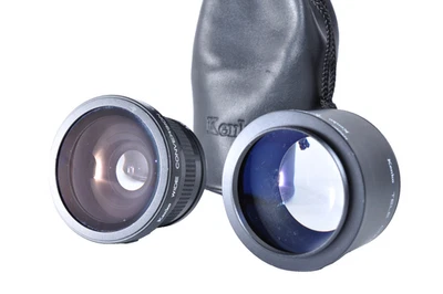 Kenko Wide Conversion Lens x0.45 KUW-045・Tele Conversion Lens x1.45 /0.7 From JP - Image 1 of 4