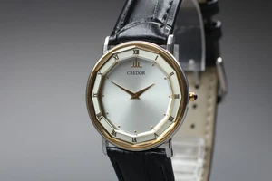 [Fast neuwertig] Seiko Credor 2F70-0290 31 mm silbernes Zifferblatt 18KT Quarz Herrenuhr - Bild 1 von 10