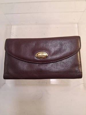 Cartera de cuero vintage Etienne Aigner borgoña leer look Foto 1 de 4