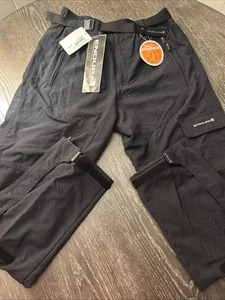 Endura Hummvee Riding Pants Rain Wind Clickfast Shell Black Mens L New - Picture 1 of 21