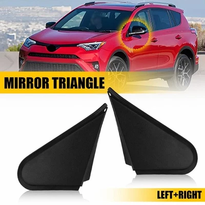 Para Toyota RAV4 2013-2018 LH RH Espejo Guardabarros Esquina Triángulo Cubierta Borde Bisel I Foto 1 de 4