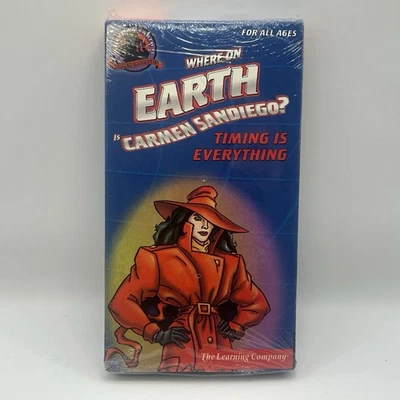 Where On Earth Is Carmen Sandiego New Sealed Timing is Everything VHS Video Tape - Image 1 of 4
