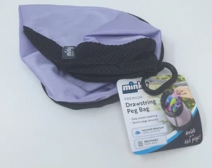 Minky Collapsible Peg Bag With Draw String Laundry Washing Line Pegs Holder - Picture 1 of 6