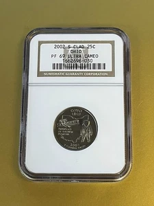 2002-S Ohio State Quarter - NGC PF69 ULTRA CAMEO - Picture 1 of 2