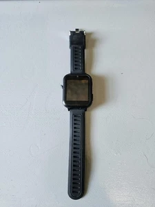 Black Bluetooth Smartwatch Powers On Fitness Tracker Style Preowned - Picture 1 of 6