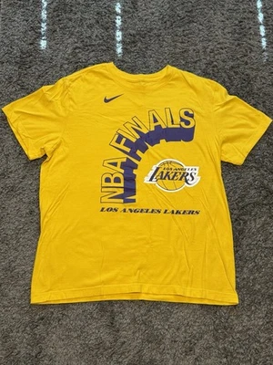 Nike Los Angeles Lakers 2020 Championship Shirt Locker Room - Yellow - Size L - Image 1 of 4