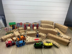 75+ Teile Lernkurve Holz Thomas Zug Clickety Clack Gleisstücke magnetisch - Bild 1 von 11