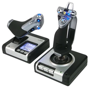 Joystick sistema de control de vuelo Logitech 945-000006 X52 ~E~ - Imagen 1 de 1