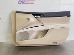 18 2018 TOYOTA CAMRY LE DOOR TRIM PANEL FRONT RIGHT PASSENGER TAN - Picture 1 of 12