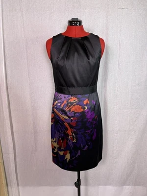 Tahari Petite Dress Floral Skirt Sheath Sleeveless Midi Size 12P E274 - Image 1 of 4