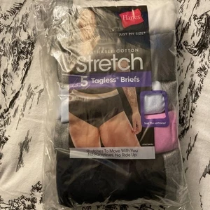 Hanes Women's Just My Size Brief Stretch Panties Plus Size 11/3X new pack of 5 - Picture 1 of 3