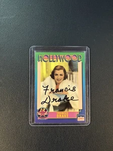 1991 Hollywood Starline Frances Drake Autographed Hand Signed Card In Sleeve - Picture 1 of 2
