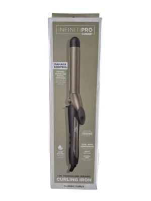 InfinitiPro Conair Nano Tourmaline Ceramic Curling Iron 1" Adjustable Heat - Image 1 of 4