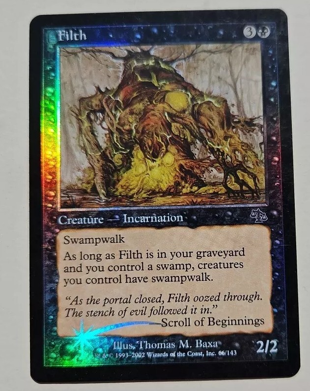 Filth FOIL Judgment NM-/LP light clouding MTG Magic the Gathering