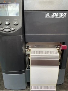 Zebra ZM400 DT/TT 300dpi Barcode Label Printer LAN / USB / RS232 - £250 + VAT - Picture 1 of 9