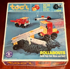 Vintage1969 MATTEL TOG'L TOGL ROLLABOUTS BUILDING SET Set 150 Not Complete - Picture 1 of 21