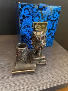 Veronese Design 5 Inch Steampunk Owl Cell Phone Stand Pen Holder WU77491A4 - Picture 1 of 6