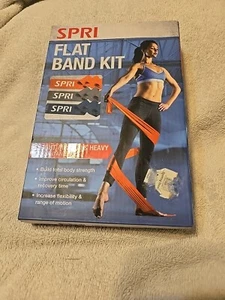 SPRI Flat Bands, Resistance Stretch Band Kit, 3 Pack (Light, Medium, Heavy) H5 - Picture 1 of 2