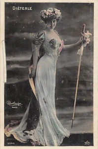 CPA CELEBRITE / DIETERLE / ARTISTE DE CABARET / FEMME 1900 / REUTLINGER - Picture 1 of 1