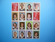 1972/73 EDDIE SARGENT NHL STAMP STICKER PANEL #14 ACE BAILEY JACQUES PLANTE