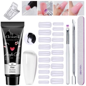 Nail Extension Gel Soak Off UV Nail Glue Long Lasting Extend Mold Kit · - Picture 1 of 15