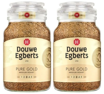 Pack de 2 - Tarros de café instantáneo Douwe Egberts Pure Gold 190 g cada uno Foto 1 de 4