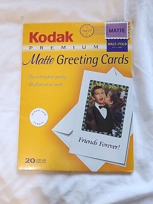Kodak Premium Photo Matte Greeting Cards & Envelopes 20 Sets Half-Fold - Image 1 of 2