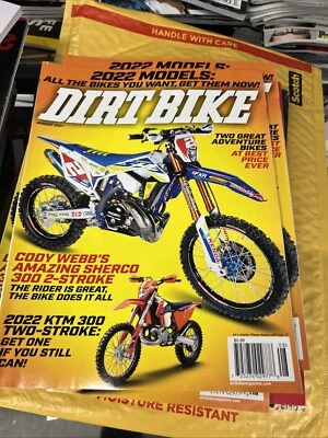 DIRT BIKE MAGAZINE ,AUGUST 2021, New 2022 Models , KTM 300,Jenelle TRK502X T-501 - Image 1 of 4