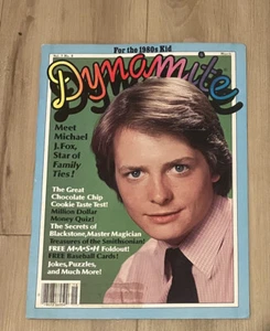 1983 Dynamite Magazine #118 Michael J Fox Family Ties Mash Poster Baseball Cards - Picture 1 of 5