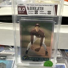1992 Classic Draft Picks Foil Bonus Derek Jeter Hga 8