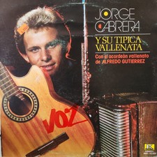 Jorge Cabrera y Su Tipica Vallenata con ALFREDOD GUTIERREZ / SALSA Y CUMBIA / LP