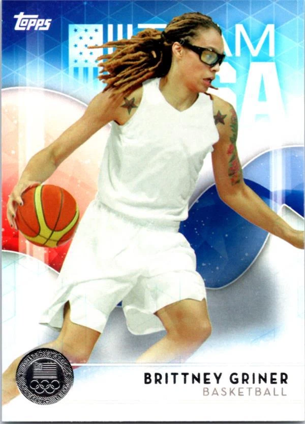 Brittney Griner trading card Basketball 2016 Topps Olympic Team Silver Medal #3 - Image 1 of 1