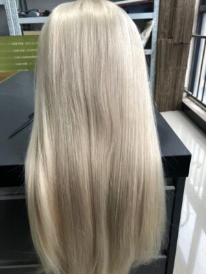 Media peluca en forma de U-Remy 3/4 100 % cabello humano Remy media peluca máquina de cabello gorra de trama  Foto 1 de 4