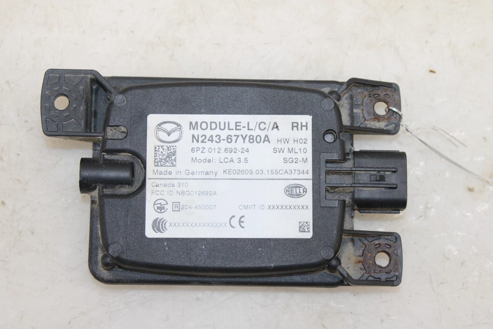 Модуль задних правых слепых зон для Mazda MX-5 Miata 2016-2019 годов выпуска N24367Y80A от оригинального производителя ID66 - Изображение 1 из 3