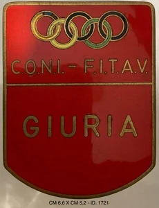 CONI-FITAV FEDERAZIONE ITALIANA TIRO A VOLO DISTINTIVO GIURIA COMITATO OLIMPICO - Picture 1 of 6