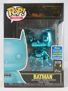 Heroes Funko Pop - Batman (Teal Chrome) - SDCC Exclusive - No. 300 - Picture 1 of 10