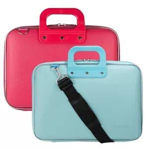 Faux Leather Laptop Case Crossbody Bag For 12" iPad Pro 12.9 / Macbook Air 13 - Picture 1 of 17