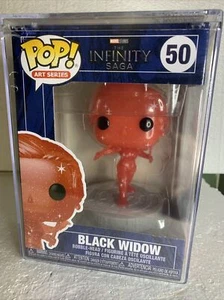 FUNKO POP! ARTIST SERIES: Infinity Saga Black Widow Red With Hard Case Protector - Picture 1 of 8