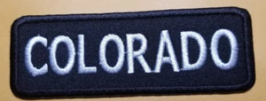 COLORADO Embroidered Patch approx 1.25x3.75" - Picture 1 of 2