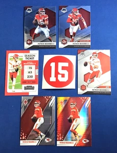 PATRICK MAHOMES/ 6 X NFL Football Card Lot / Kansas City Chiefs/+ Sticker - Picture 1 of 4