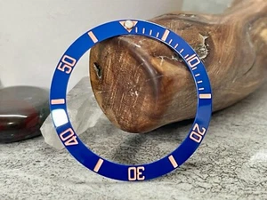 Keramik blau/roségold ABGESCHRÄGTER Lünetteneinsatz für Seiko SKX SRPD MOD-US-Verkäufer  - Bild 1 von 1