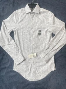 Van Heusen young mens dress shirt XS slim. Patterned buttondown. New with tags. - Picture 1 of 6