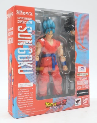 SH Figuarts Super Saiyan God Saiyan Goku Dragon Ball Z Resurrection F - Image 1 of 4